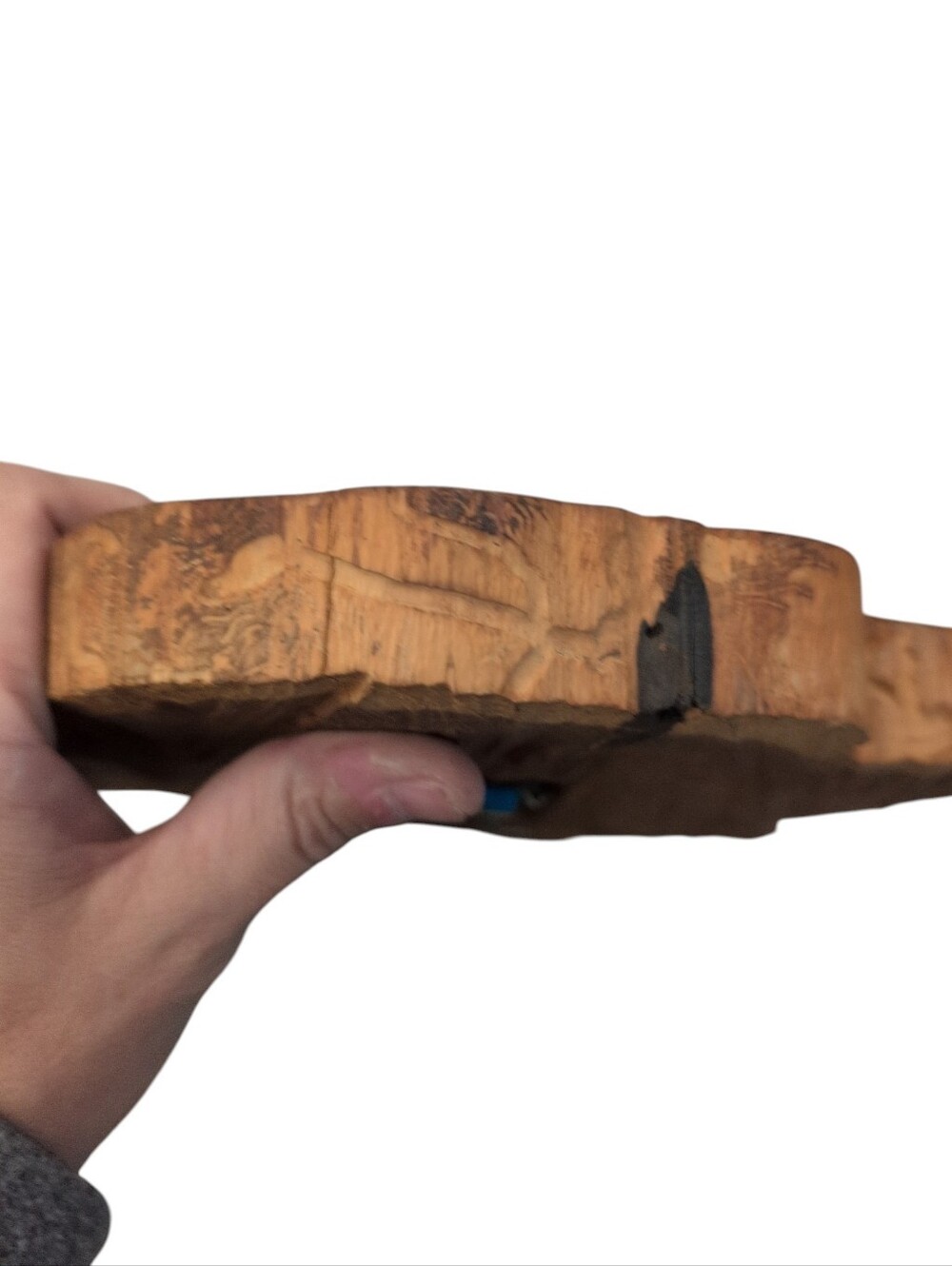 Handcrafted Natural Red Wood Wall Art - Brown Rustic Slice 1" Slab